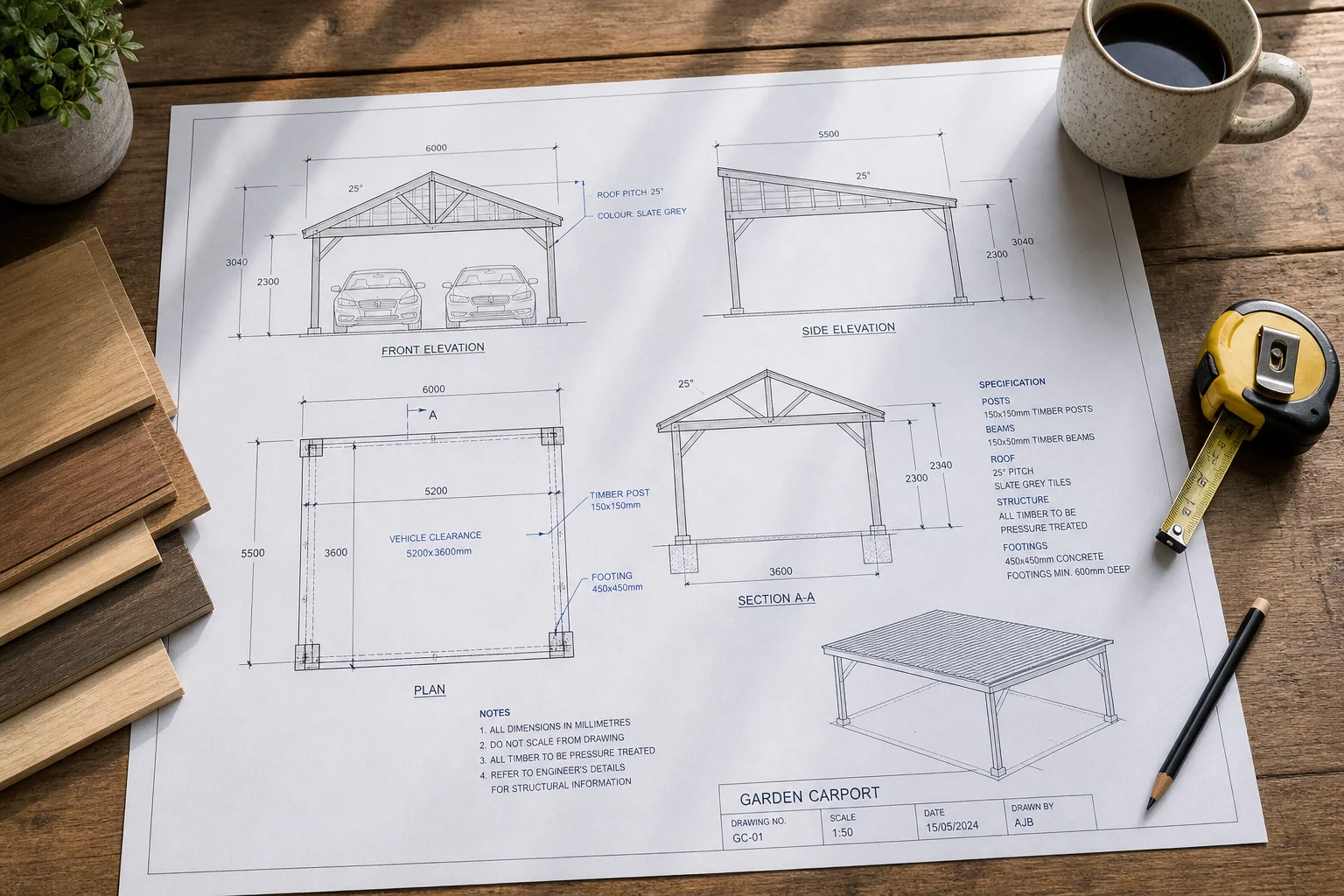 Projekt wiaty ogrodowej - gotowe wzory PDF, DWG, 3D i jak wybrać najlepszy