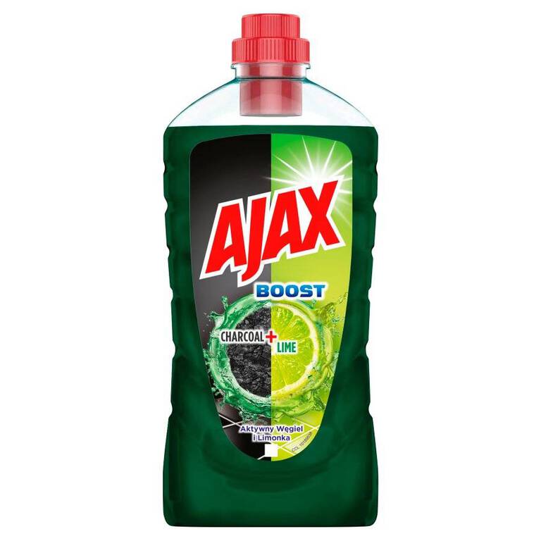 Ajax Boost Aktywny węgiel & Limonka płyn uniwersalny 1l