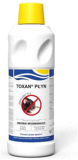Toxan Płyn 1L - środek na myszy i szczury