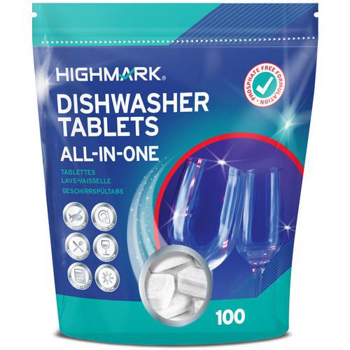 Highmark Tabletki do zmywarki All-in-One 100szt