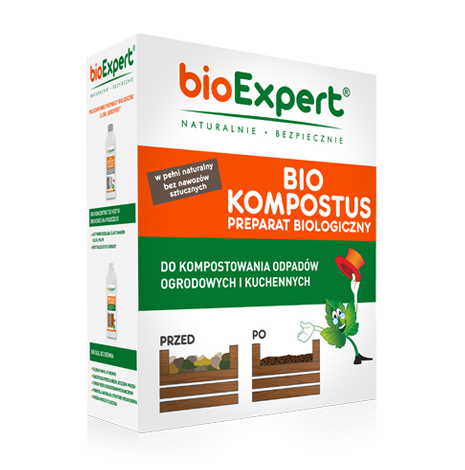 BIO Kompostus Biologiczny preparatdo rozkładania i kompostowania odpadów kuchennych, ogrodowych i parkowych 500g
