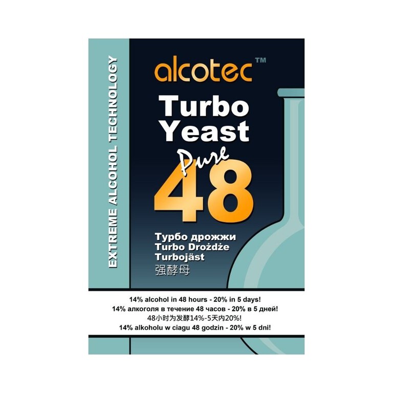 Dr. Alcotec turbo yeast pure 48 drożdże gorzelnicze 135g (1)