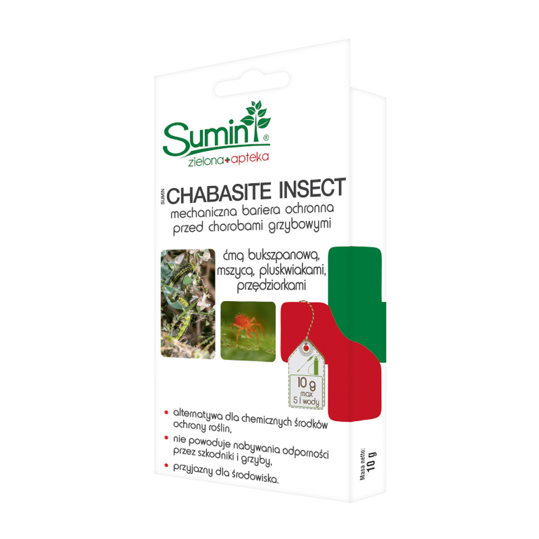Sumin Chabasite Insect naturalny na ćmę bukszpanować, przędziorki 10g (1)